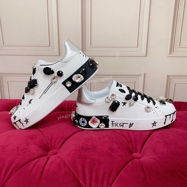 

designer casual shoes men women sneaker letter printing platform trainers shoe, Black