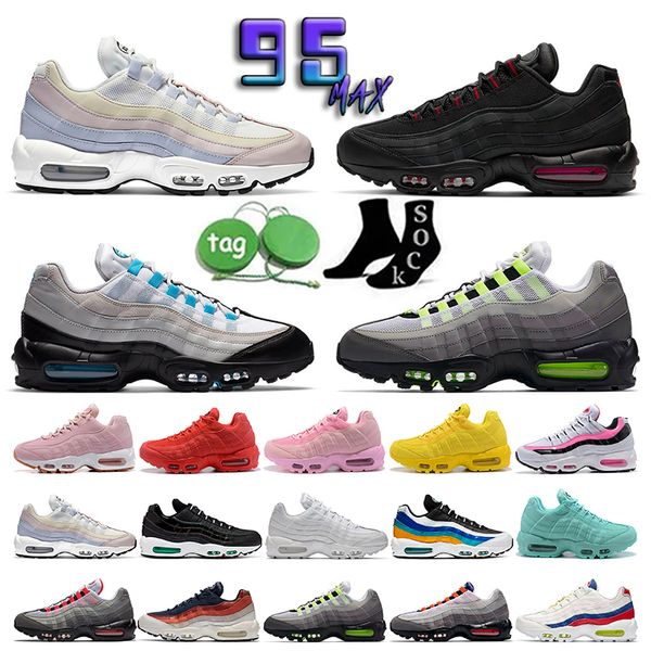 

95 95s running shoes smoke grey triple black white og neon running club p blue off noir limestone light charcoal vintage tv men women traine
