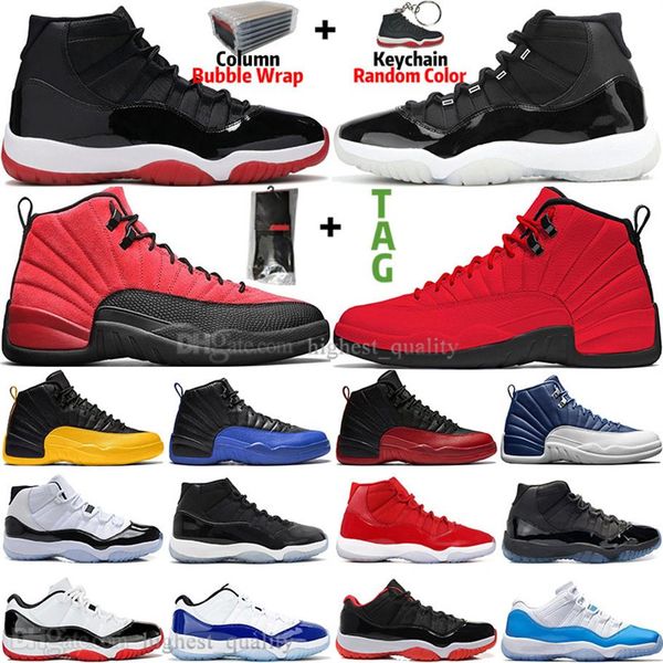 

new 11 11s 25th anniversary bred concord 45 space jam mens basketball shoes 12 12s indigo flu game royal reverse men women sneaker2835