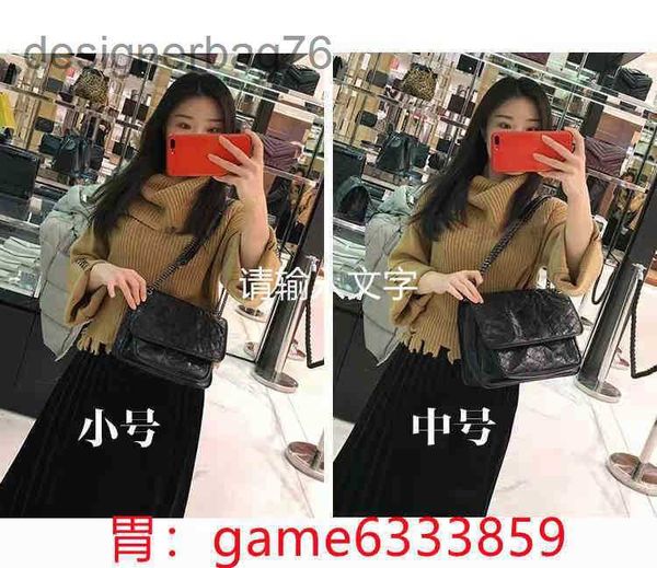 

luxury hands outlet handbag chain paris designer brand tassel shoulder bag siant lourent manhattan niki women's trendy leather retro ve