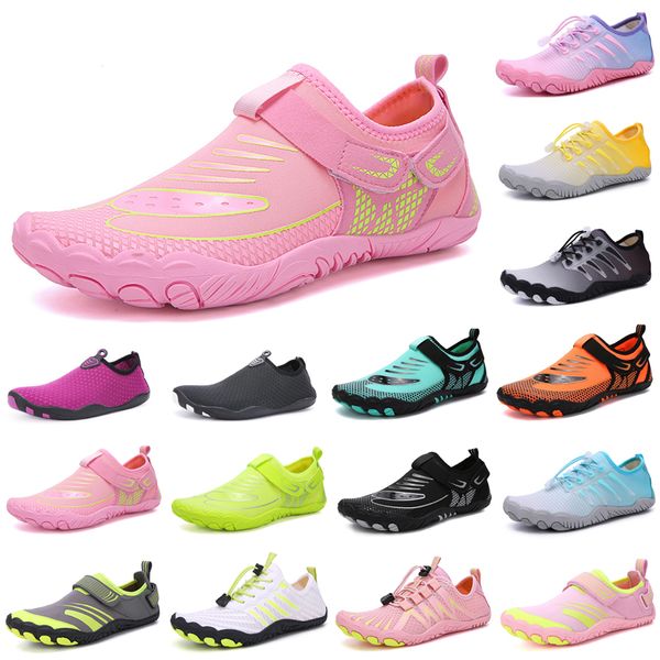 

men women sneakers slip on fitness shoes yellow purple grey climbing shoes women ventilate comfort soft outdoor non-slip shock absorber shoe, White;red