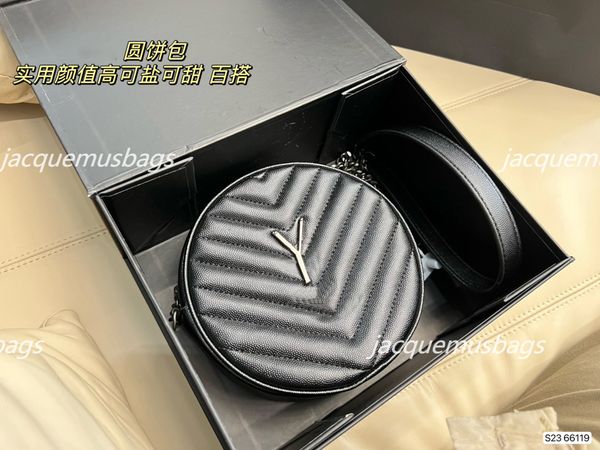 

womens vinyle round camera bag luxury designer barrel bags in chevron-quilted grain de poudre embossed leather purses wallet handbag size 17