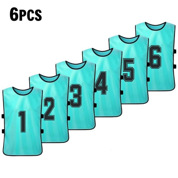 

outdoor tshirts 612 pcs adults soccer pinnies quick drying football team jerseys sports soccer team training numbered bibs practice sports v, Gray;blue