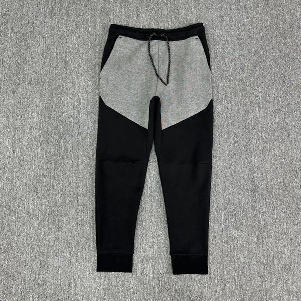 

new season thick tech fleece tracksuit mens sports sportswear pants back zip hoodies jackets space cotton trousers womens bottoms joggers ma, Black