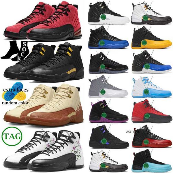 

12 12s gamma blue basketball shoes gym red french blue bulls dark grey fiba game royal indigo international flight michigan reptile jorden j