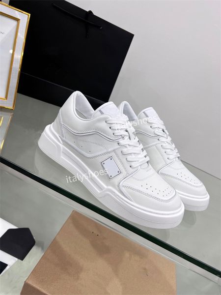 

2023 designer boots sneakers calfskin casual shoes reflective shoes leather trainers all-match stylist sneaker patchwork leisure shoe size35, Black
