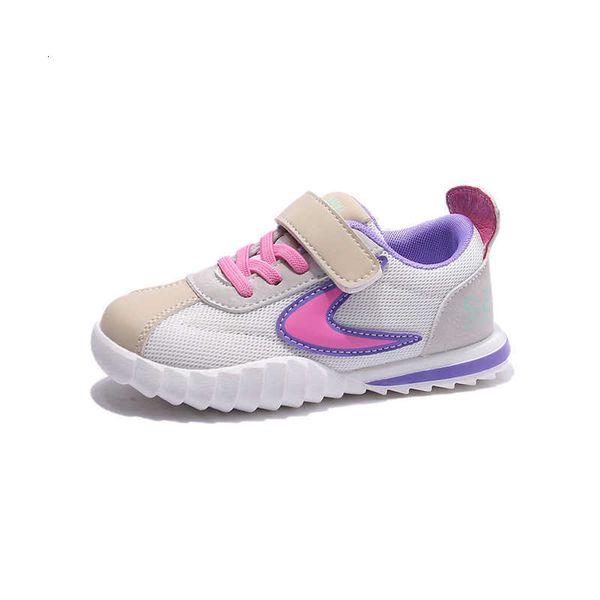 

chil1en's net shoes 2023 spring 1 breathable fashion sports shoes korean version of boys and girls' light casual forrest gump shoe, Black