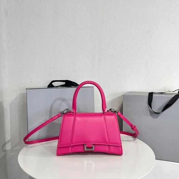 

fashion evening hourglass bag high-end leather cross-body handbag women's luxury design handle portable oblique body one shoulder messe