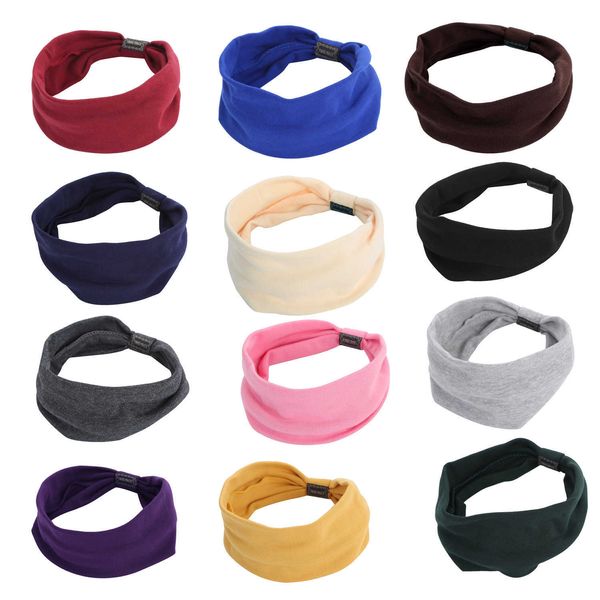 

korean version of new online red women's wide hair band solid color headbands sports headband yoga sweat-absorbing headband hair band, Silver