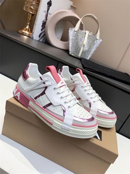 

2023 casual shoes boots lace-up running trainers woman shoe men gym sneakers women travel leather fashion designer sneaker, Black