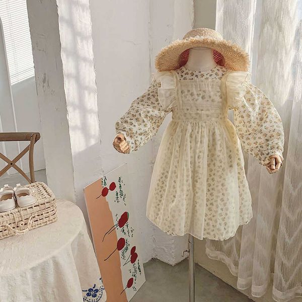 

girl's dresses lolita child costume clothes girls casual midi dress children dresses for teens party princess sundress 12 13 15 year ol, Red;yellow