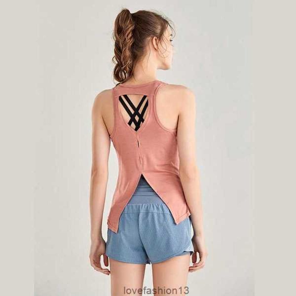 

shaping outfit lu yoga vest solid workout backless shirts sports fitness tank women active wear sleeveless sexy, White