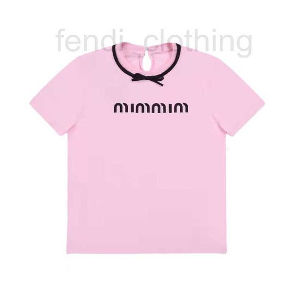 

women's t-shirt designer approved 2022 summer new 3d bow print letter versatile short sleeve t-shirt 5zay, White