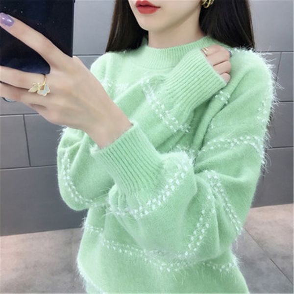 

women's sweaters lady elegant casual warm jumper female loose pullover sweater fashion autumn women solid knitted sweater pullovers 23, White;black