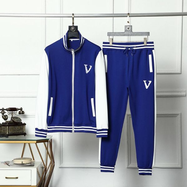 

european and american street men's tracksuits sportswear new fashion brand men's suit spring and autumn men's two-piece sport, Gray