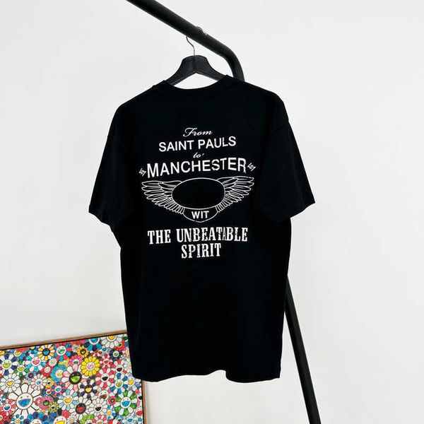 

2023 reprreesent letter printed tee vintage short-sleeved t-shirt fashion man women t-shirt oversized fztx1867, White;black