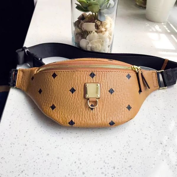 

5a quality designer fanny pack handbags waistpacks tote luxury crossbody bumbag women men genuine leather mc belt bags metal part shoulder c