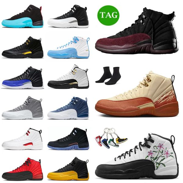 

jorda 12 retro eastside golf basketball shoes aj 12s jumpman black burgundy crush men trainers floral flu game stealth hyper royal playoffs