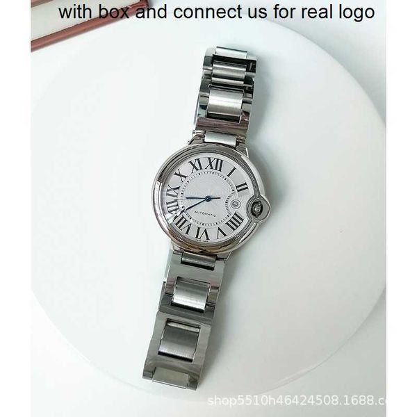 

women watches men's cartiars net women needle fashion red watch blue ballon fully de automatic mechanical with diamond classic kajia ba, Slivery;golden
