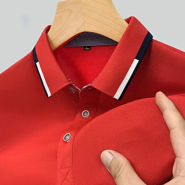 

summer popular embroidery pure collar polo shirts man polyster material men short sleeve polos casual mans clothing tee mix 15 colors work p, White;black