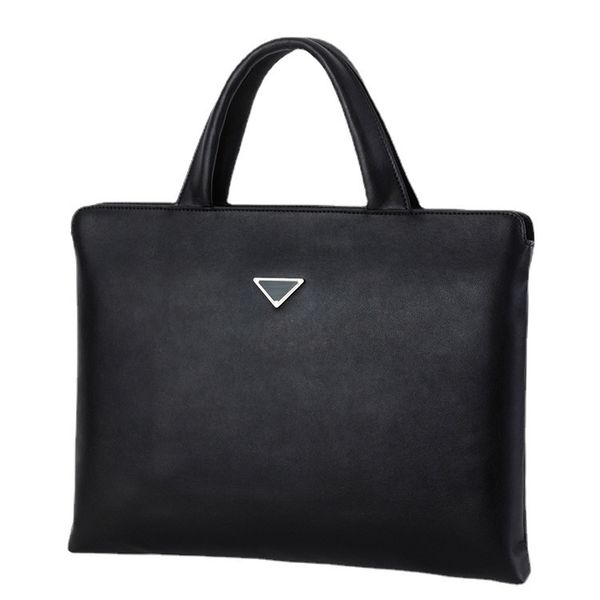 

briefcases men's bag fashion leather shoulder for man business briefcase 14 15 inch lapcasual large capacity handbag briefcase 230227