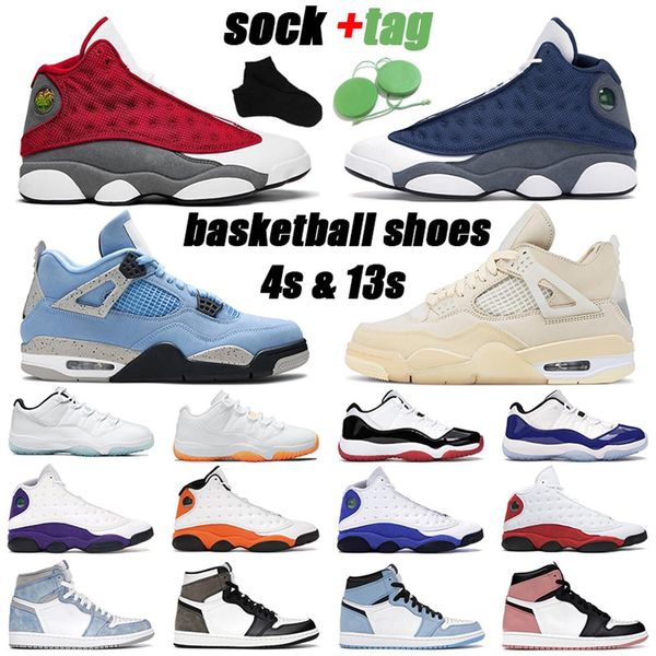 

4s men basketball shoes jumpman 13s flint hyper royal 11s jubilee bred concord mens sports sneakers3165