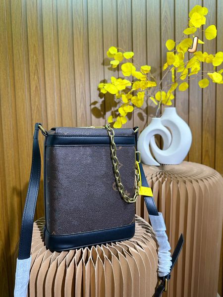 

women trunk bag fashion monogrames shoulder bags designer mini square box genuine leather handbags old flower classical chain handbag crossb