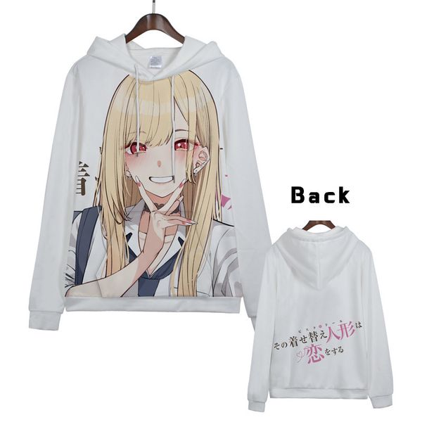 

women's hoodies sweatshirts anime hoodie my dressup darling kitagawa marin women girl man costume pullover hoody jumper hooded sweatshi, Black