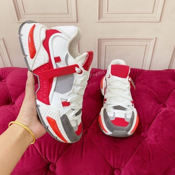 

luxury brand platform shoes female trainers women sport sneakers ladies white chunky sneaker size35-45, Black