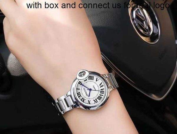 

women watches needle cartiars women 2824 fashion watch men ballon de machine blue balloon and automatic mechanical lovers fish eye mirror 31, Slivery;golden