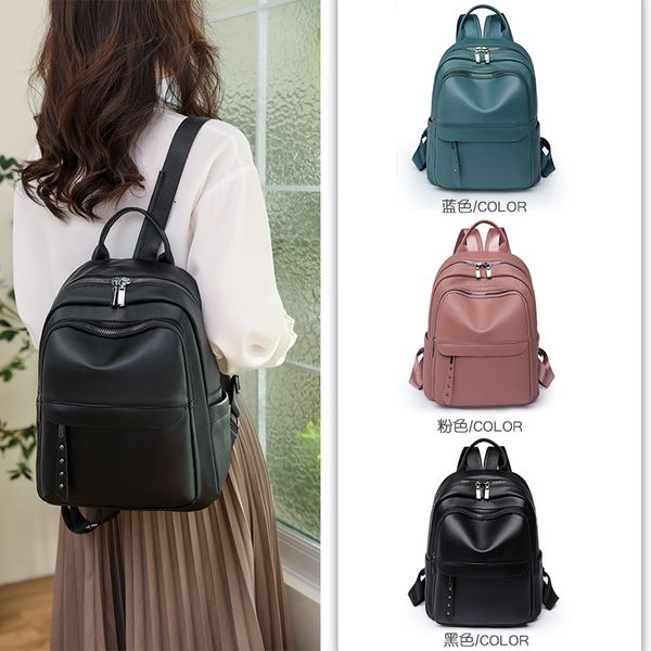 

women men backpack style genuine leather fashion casual bags small girl schoolbag business lapbackpack charging bagpack rucksack sport&outdo
