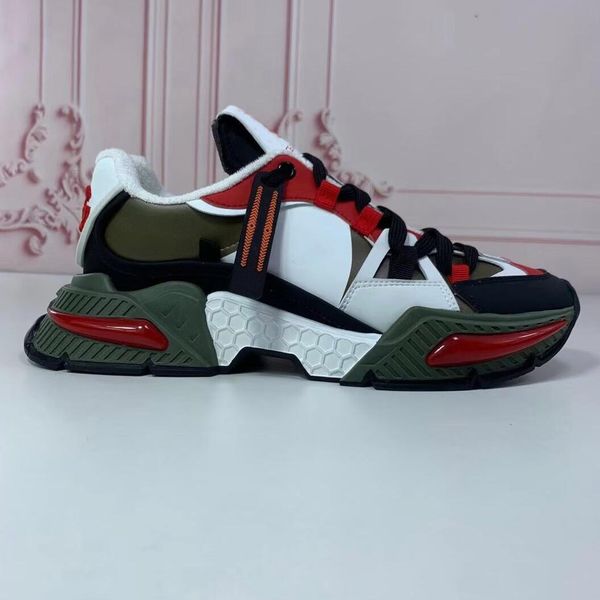 

popular designer casual womens mens shoes espadrilles sneakers dad shoes stitching multicolor platform dress shoe chaussure ladies lace warm, Black