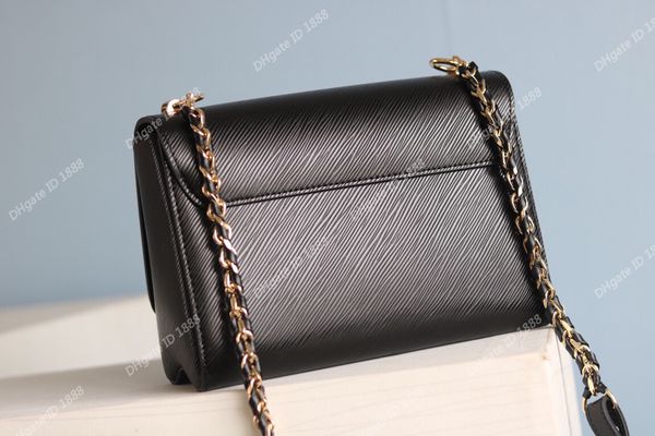 

7a twist medium handbag luxury designer classic women's bag fashion epi leather chain messenger bag