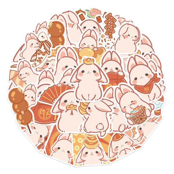 

40pcs rabbit graffiti stickers for skateboard car lapfridge helmet stickers ipad bicycle bike motorcycle ps4 notebook guitar diy pvc decals
