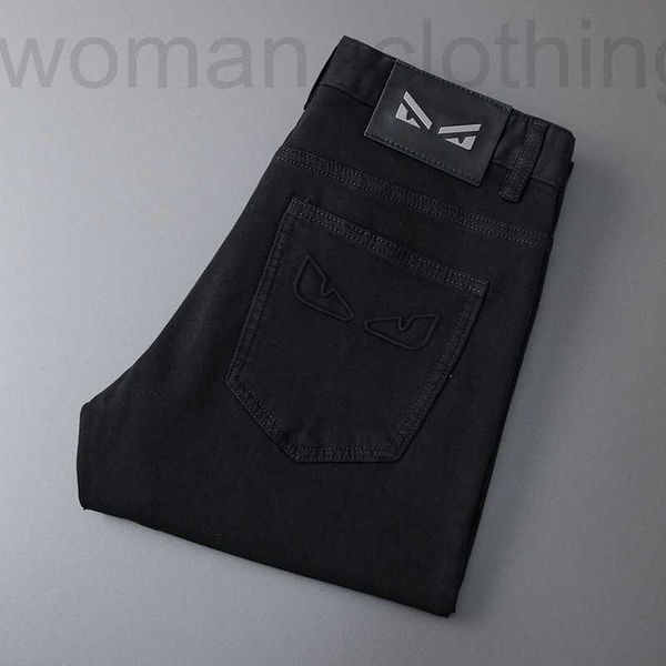 

men's jeans designer denim shorts men's version slim straight 6czq, Blue