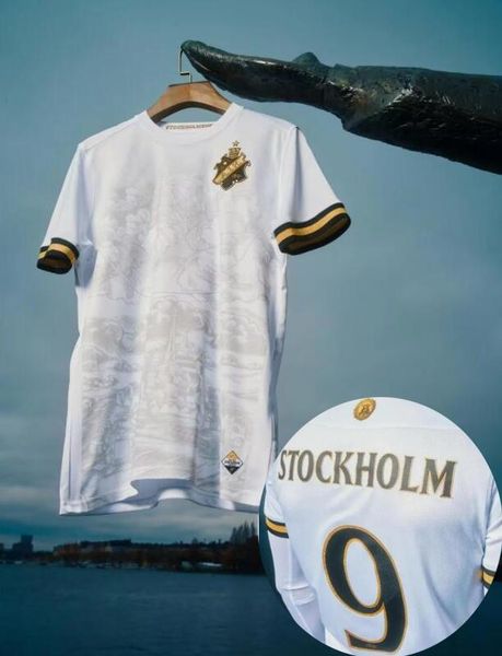 

2023 aik solna soccer jerseys stockholm special limited-edition fischer hussein otieno guidetti thill tihi haliti 132-year history 23 24 jer, Black;yellow