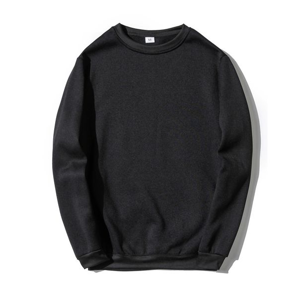 

men's hoodies sweatshirts fashion solid autumn winter warm fleece sweatshirt men male brand hip hop pullover 230227, Black