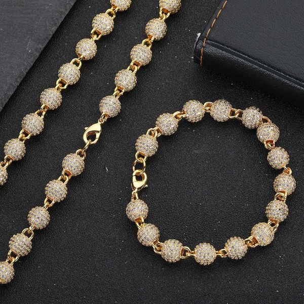 

custom pass diamond tester hand setting 6mm moissanite ball chain 925 sterling silver iced out vvs moissanite diamond ball chain