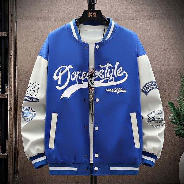 

men's jackets autumn hip hop casual baseball coat slim fit baseball uniform youth trend college wear bomber jackets men clothing 230227, Black;brown
