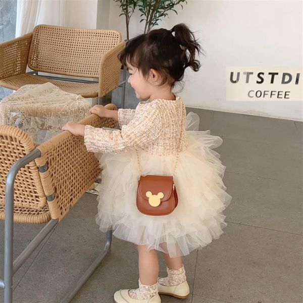 

designer kids handbags girls chain messenger bag children cartoon metal buckles chain single-shoulder bags girls mini purse a5611320x, Black