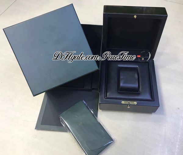 

2023 brand watch original watch boxes with manual international certificate set alphabetically a-p puretime, Black;blue