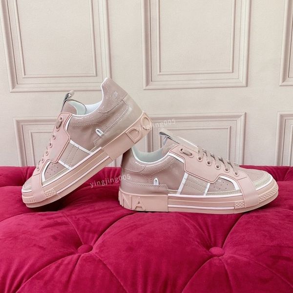 

2023 designer casual shoes real leatherstripes shoe fashion trainer for man woman sneakers, Black