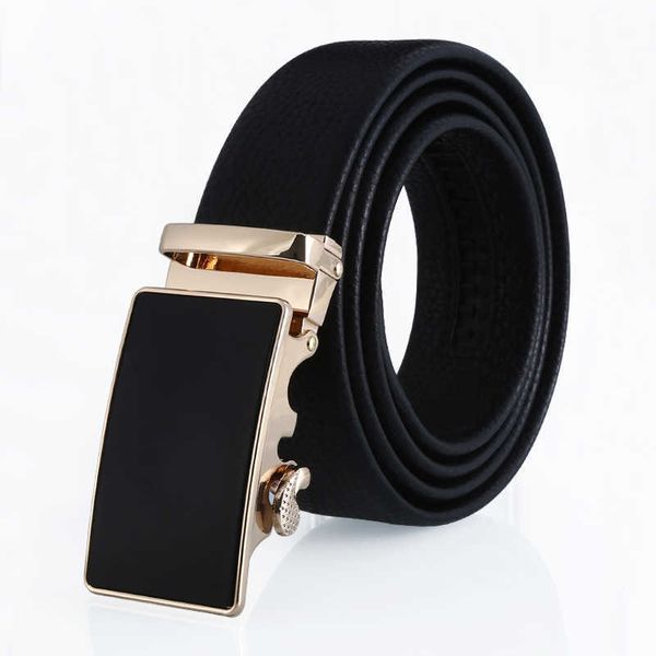 

belts men dress belts personalized genuine leather automatic buckle strap belt for man fashion ceinture automatique male l230225, Black;brown