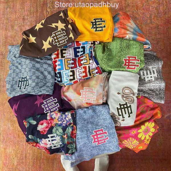 

7r7j men's shorts mens classic eric emanuel fashion ee basic short new york city skyline casual fitness sports pants summer men pant gy, White;black