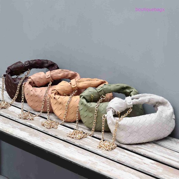 

bottegsa genuine jodie bottegs bags online shop 2023 new woven chain crossbody bag pure color simple niche handbag high sense versatile leat