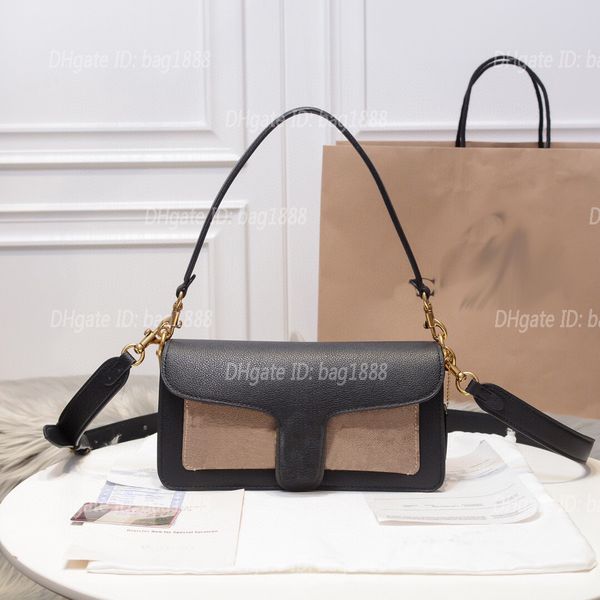 

designer women's bag fashion splicing handbag horizontal buckle dionysian bag retro stick underarm bag single shoulder messenger bag 73