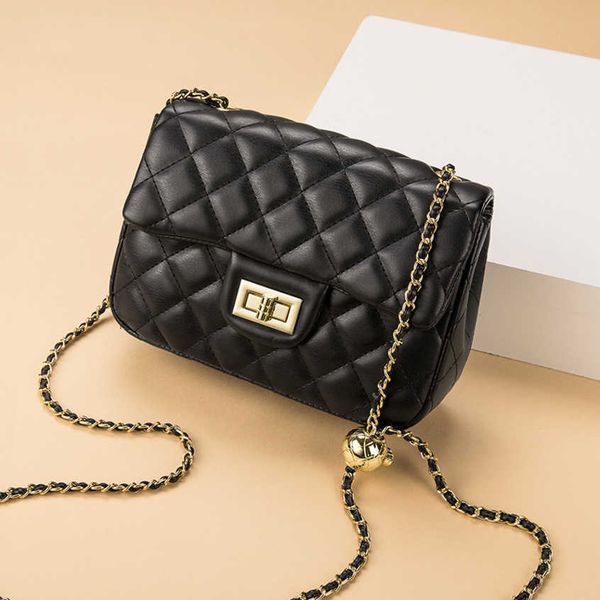

60% off crossbody bags for women golden women's cowhide small chain rhombus cross-body shoulder bag fashion designer handbags luxury