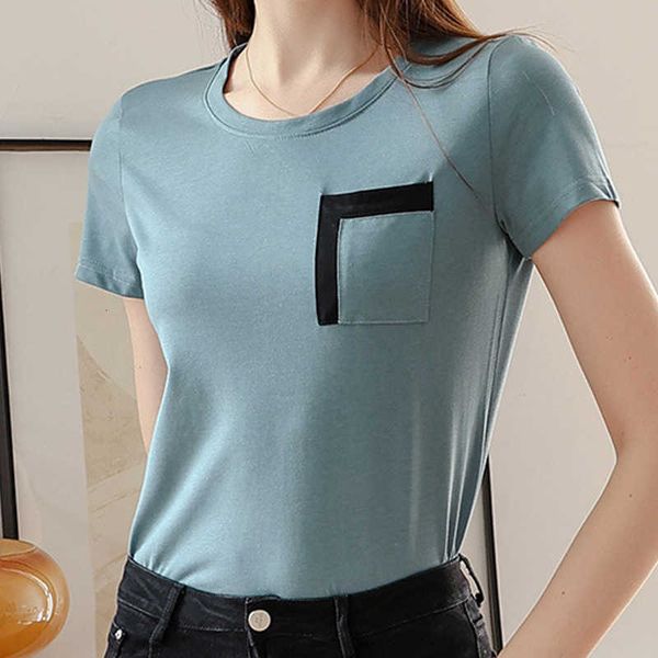 

t-shirt pure cotton short-sleeved for women's 2023 summer new style clothes foreign slimming design sense fashion, White
