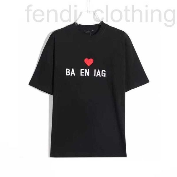 

men's t-shirts designer high-version summer valentine's day exclusive hand-worn broken love letter embroidered short-sleeved t-shi, White;black