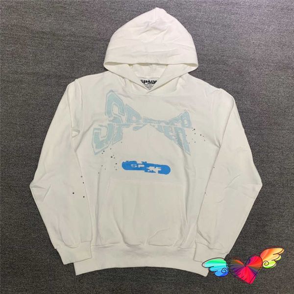 

designer men's hoodies sweatshirts loose blue sp5der hoodie men women young thug spider hip hop hooded 555555 printed tag pulloversdqgy, Black